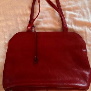 HOBO Red leather Shoulder Bag purse